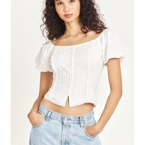 LoveShackFancy Zia Corset Top